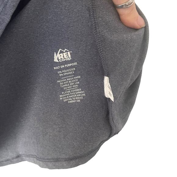 REI Women's Size Medium Heathered Blue Short Sleeve‎ Performance Outdoor Top - Picture 5 of 8